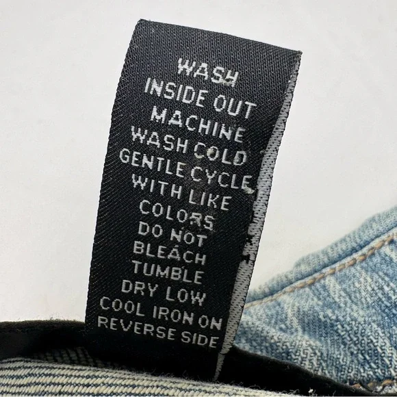 INC Vintage Y2K Embroidered Crown Rhinestone Jean Jacket Denim Jacket M - Picture 12 of 12